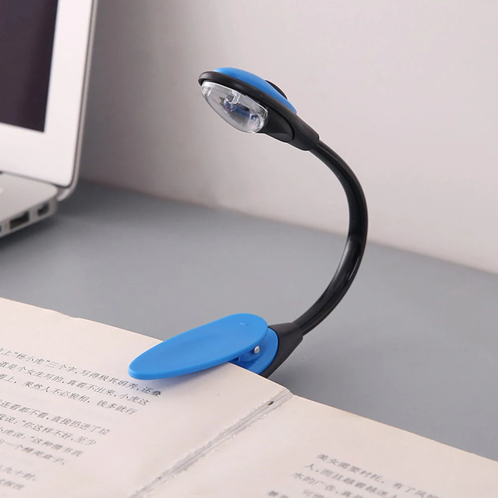 1/2/4PCS Luz de lectura recargable USB con clip flexible desmontable, lámpara portátil para lectores de libros Kindle, luz nocturna.