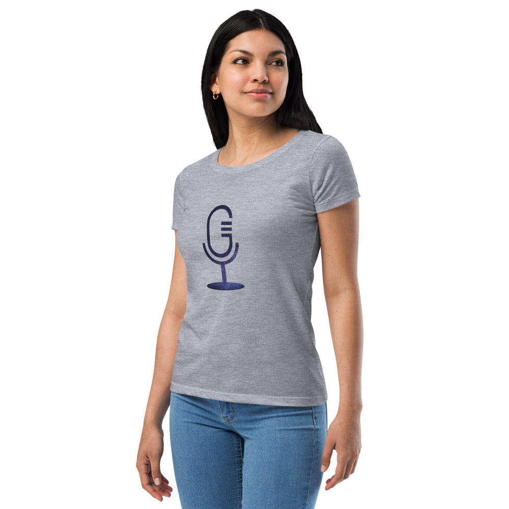 Cosmic Dark Logo • Women’s fitted t-shirt