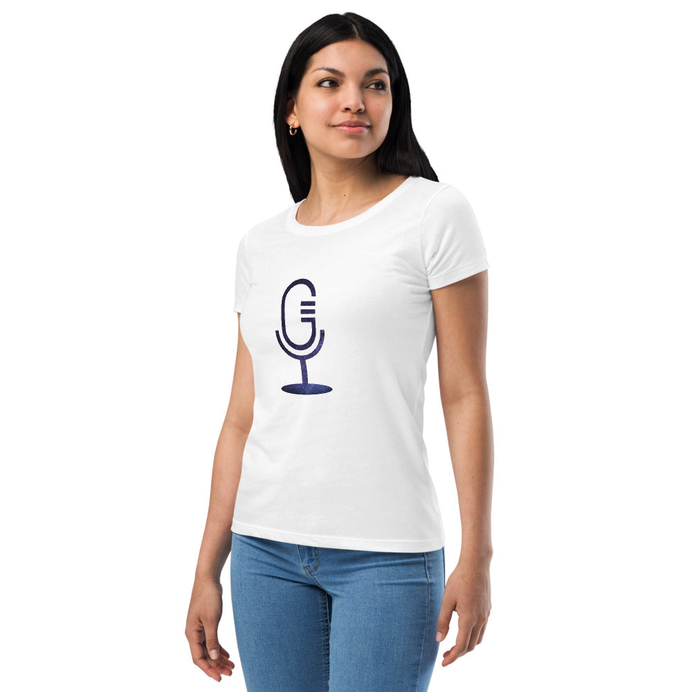 Cosmic Dark Logo • Women’s fitted t-shirt